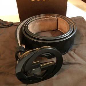 Men's Gucci Belt authentic color black
